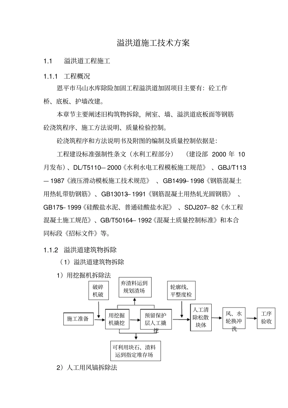 溢洪道工程专项施工工艺方案_第2页