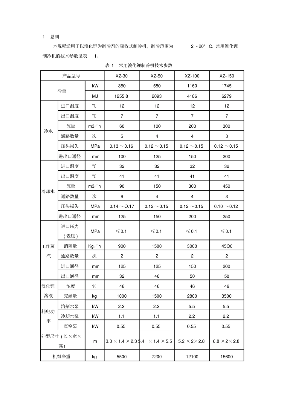 溴化锂吸收式制冷机维护检修规程资料_第3页