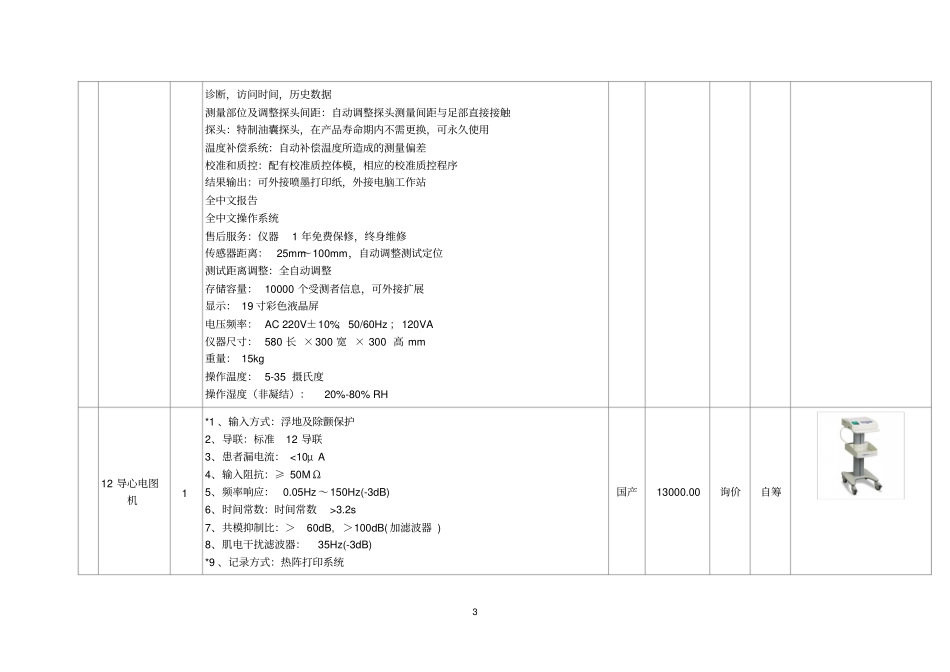 满洲里扎区四办社区卫生服务中心健康小屋医用仪器设备政_第3页