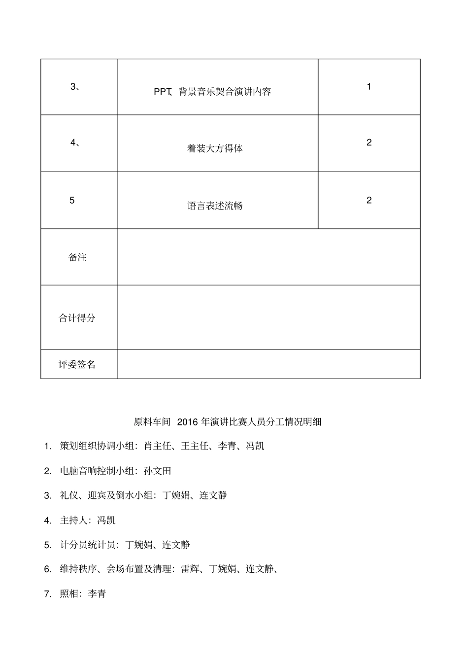 演讲比赛策划方案及活动流程_第3页