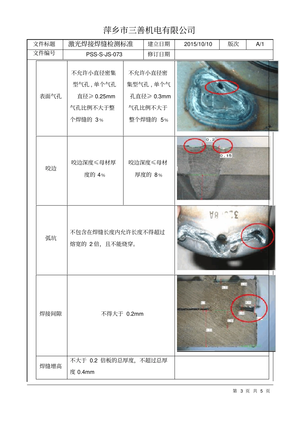 激光焊接焊缝检测标准_第3页