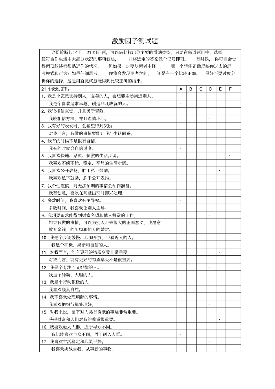 激励因子测试题_第1页