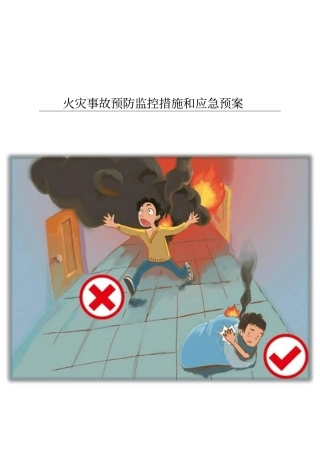 火灾事故预防监控措施和应急预案