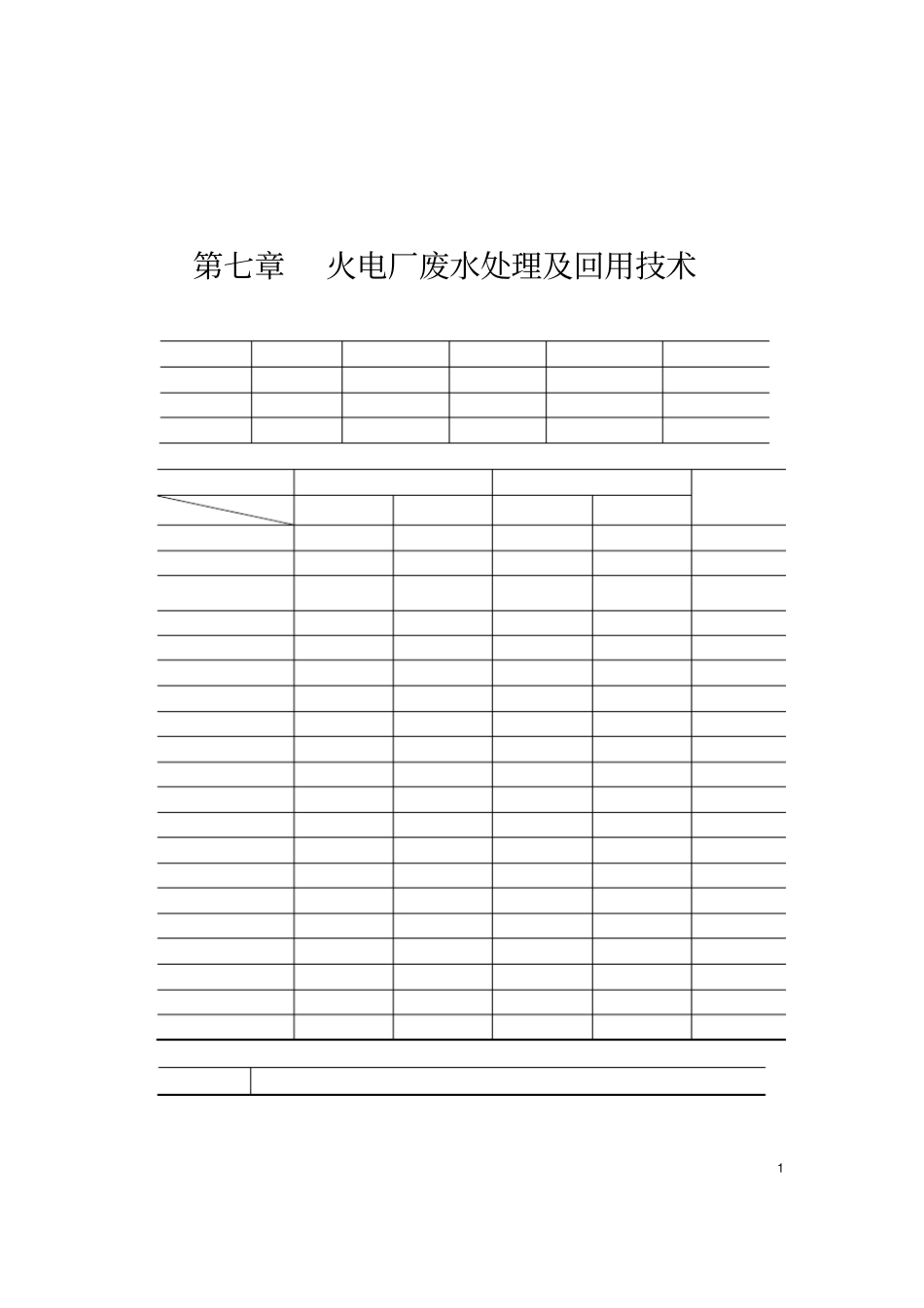 火电厂废水处理及回用技术_第1页