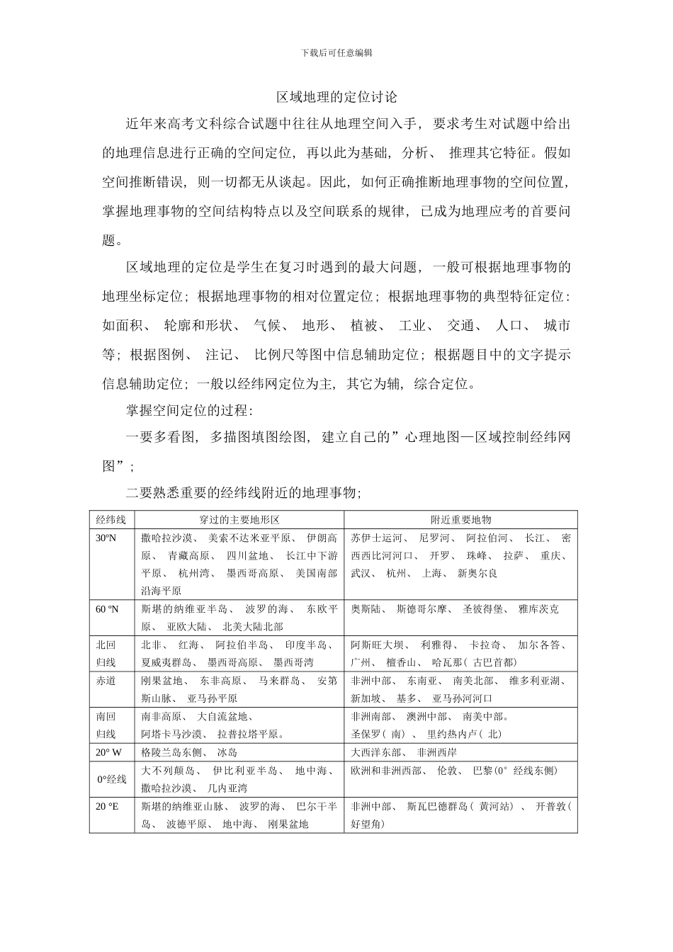 世界地理区域定位研究高精晰图样本_第1页