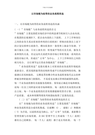 业务流程再造的基本内涵