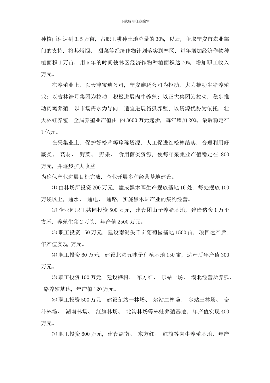 东京城林业局四个率先实施方案样本_第3页