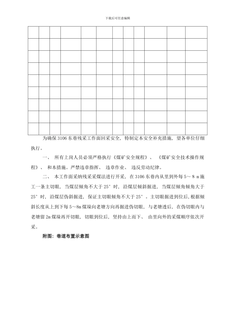 东巷残采工作面补充措施样本_第3页