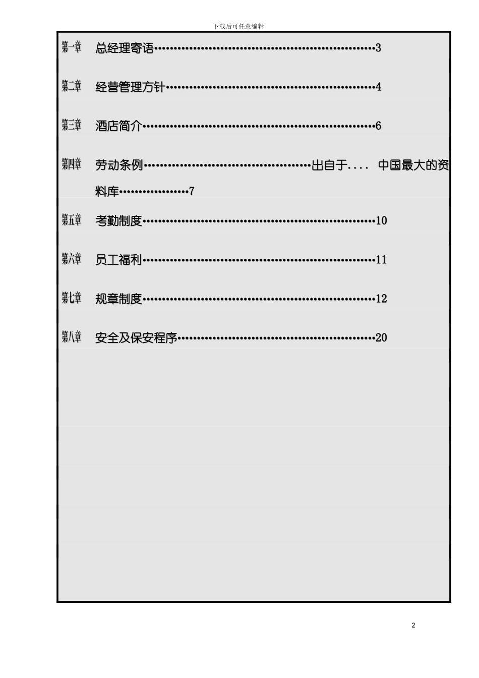 东莞龙泉国际大酒店员工手册模板_第3页