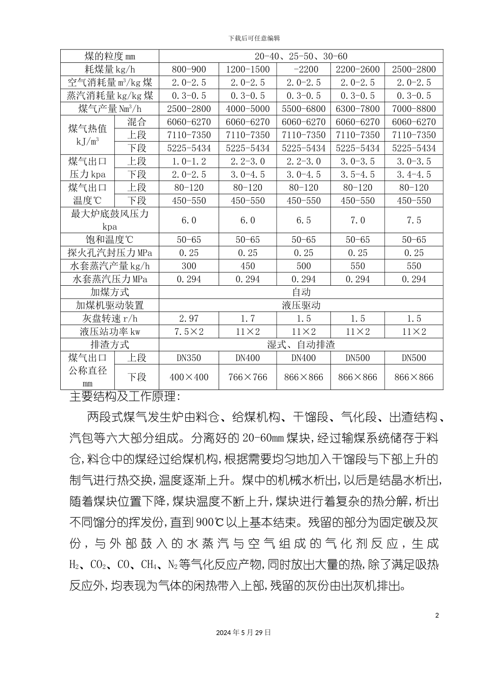 两段式冷站煤气发生炉操作规程_第3页