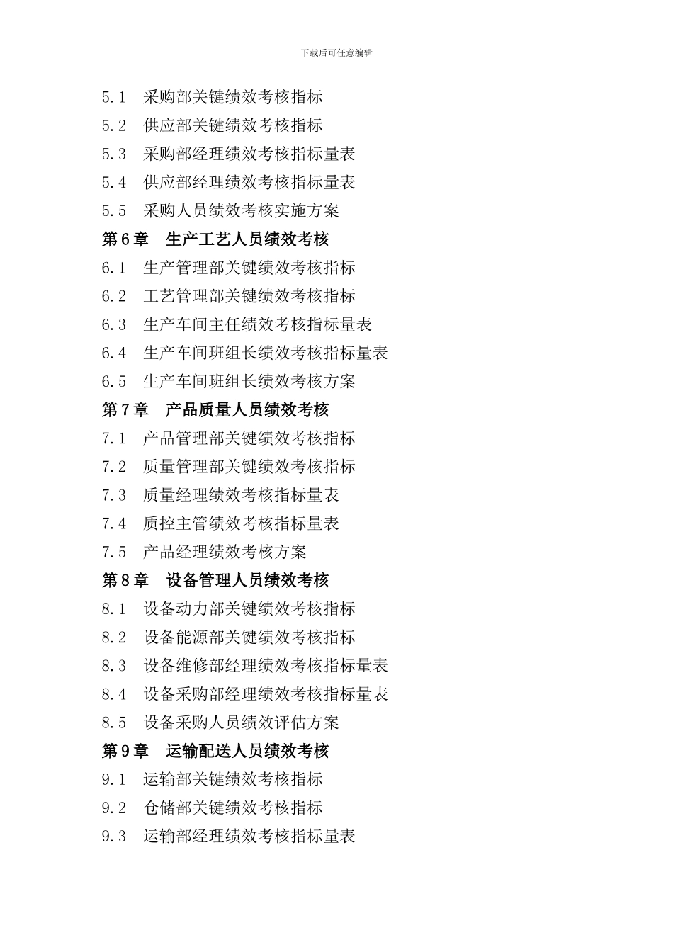 个行业绩效考核指标库大全_第3页