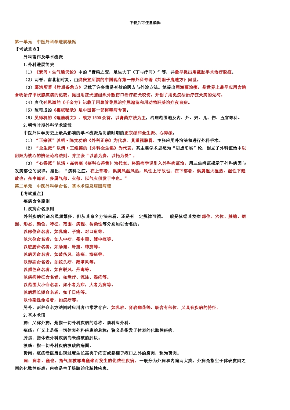 中医执业医师中医外科学篇_第2页