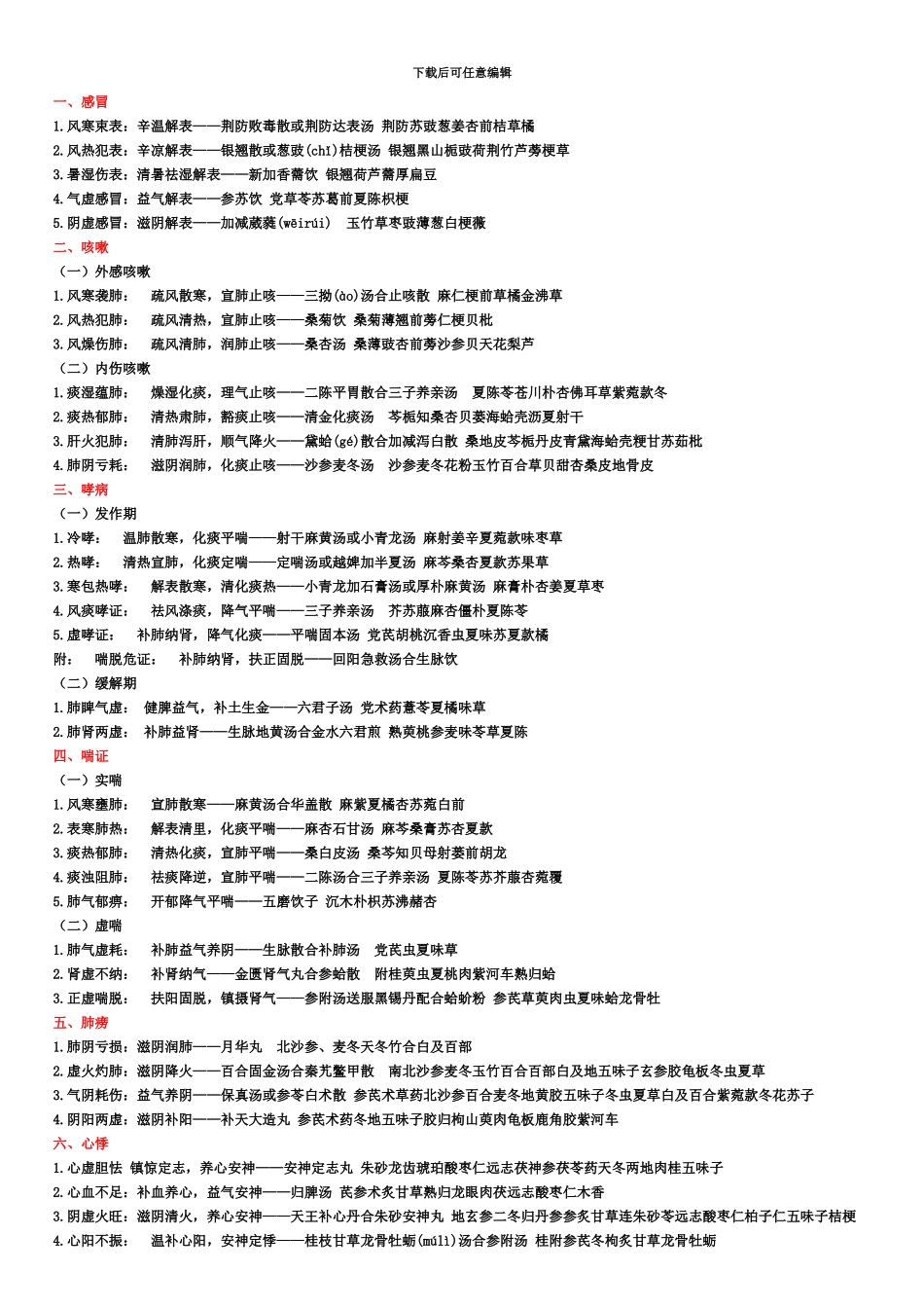 中医执业医师实践技能考试纸条完整版_第2页