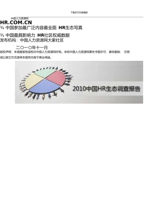 中国HR生态调查报告17635