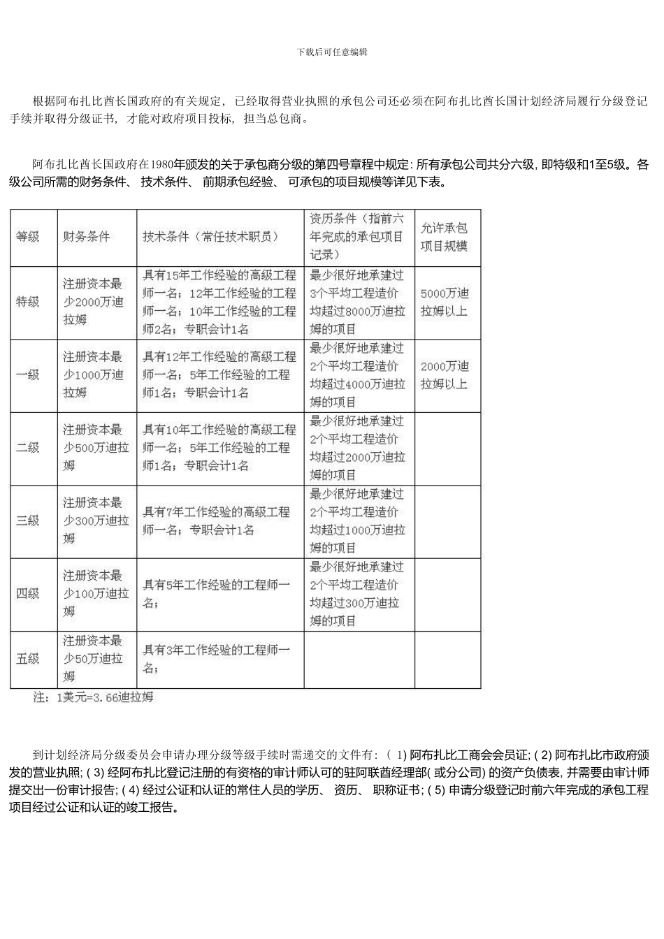 中国公司进入阿布扎比承包工程市场的注意事项样本_第2页