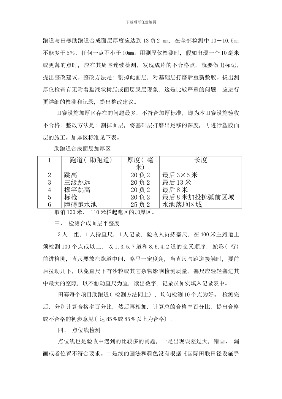 中国田径协会田径场地验收注意事项样本_第2页