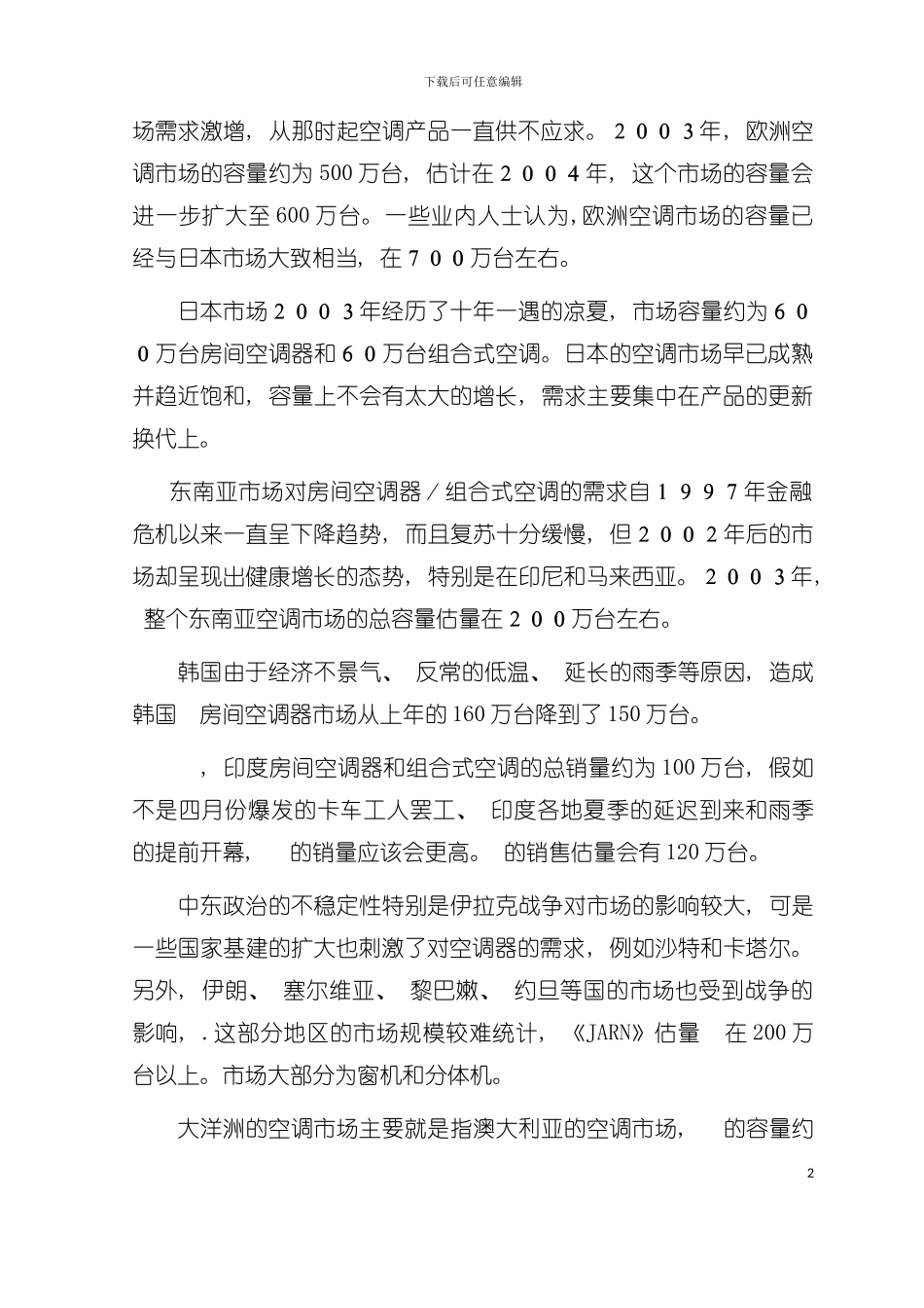 中国空调市场年度报告模板_第3页