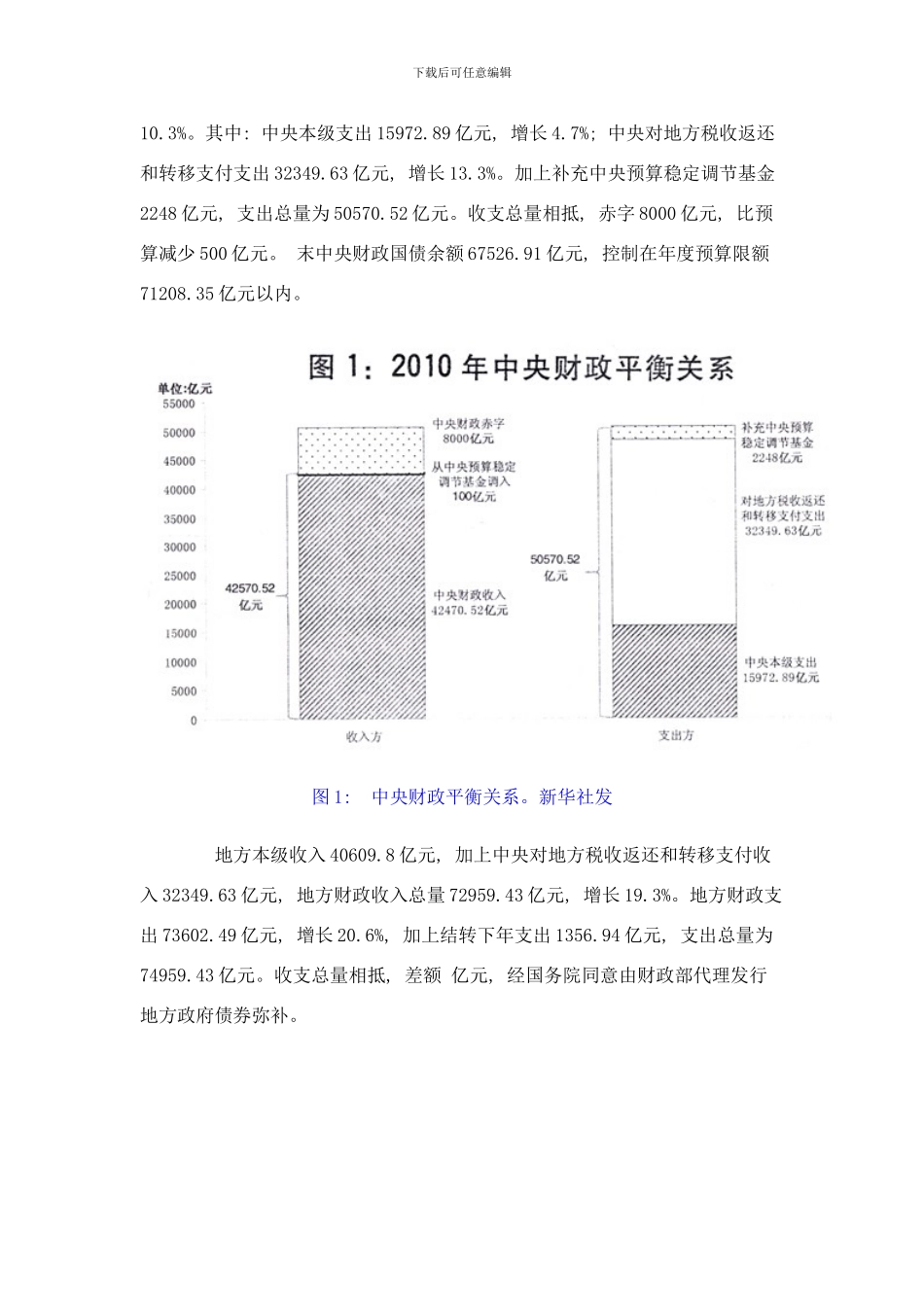 中央和地方预算执行情况与年中央和地方预算样本_第2页