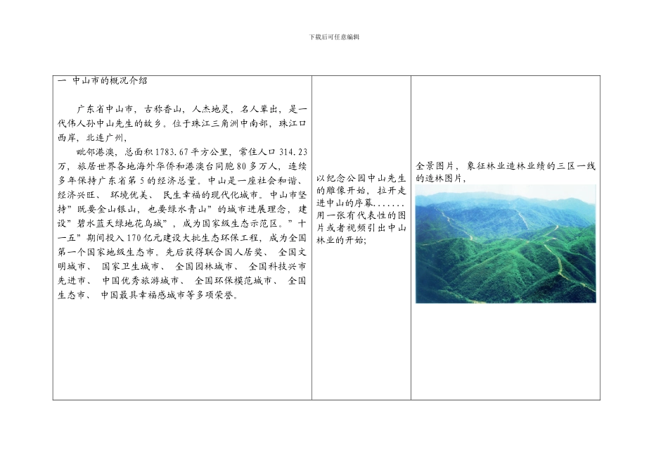 中山林业宣传片拍摄方案样本_第3页