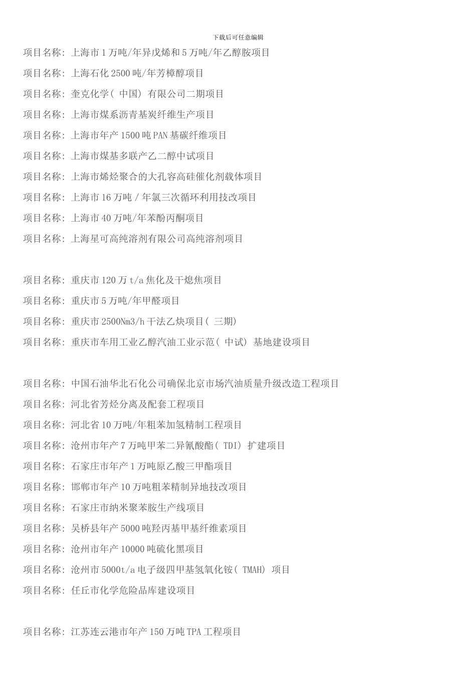 中石油项目大全样本_第2页