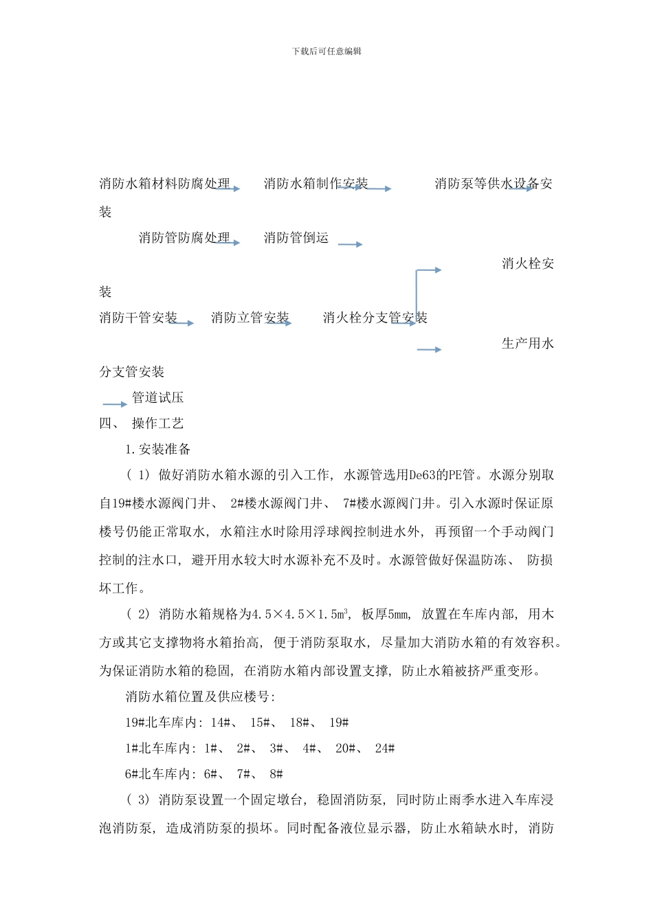 临时消防临时生产用水技术交底样本_第2页