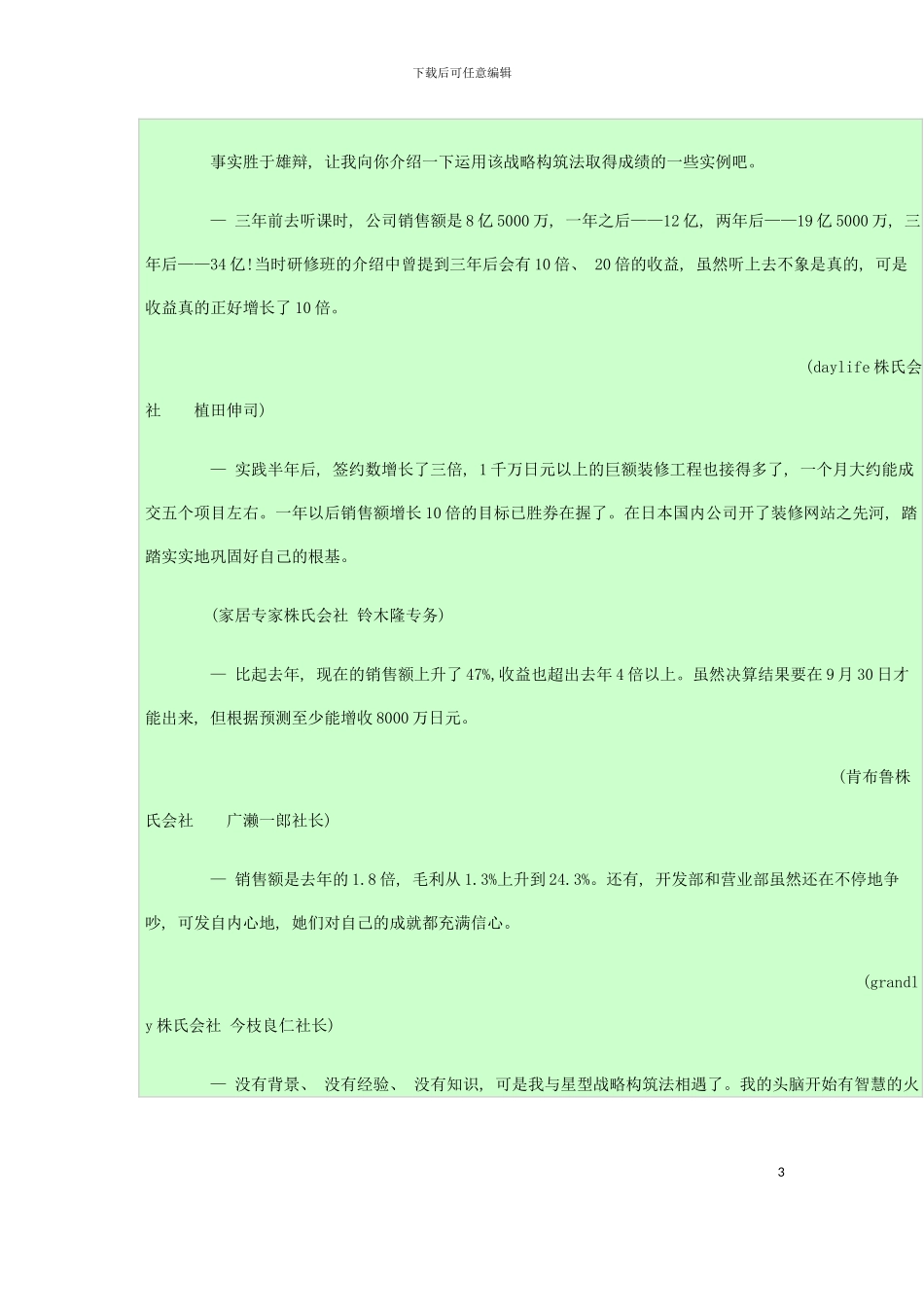 为中小企业量身定做的经营手册模板_第3页