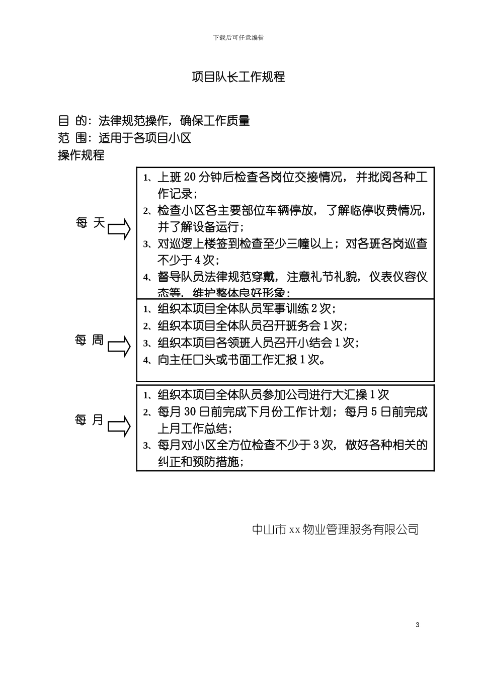 主任队长领班工作规程模板_第3页