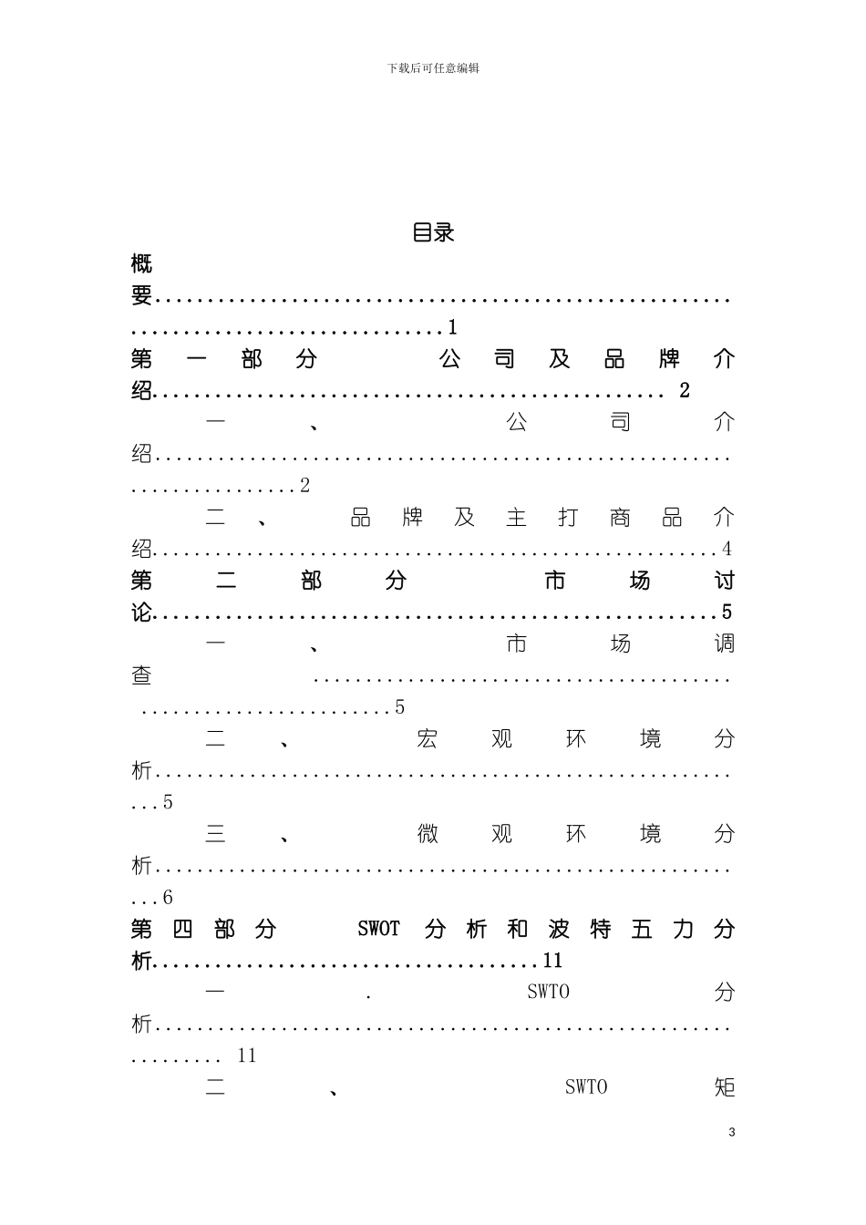 乐途公司策划书一稿批注模板_第3页