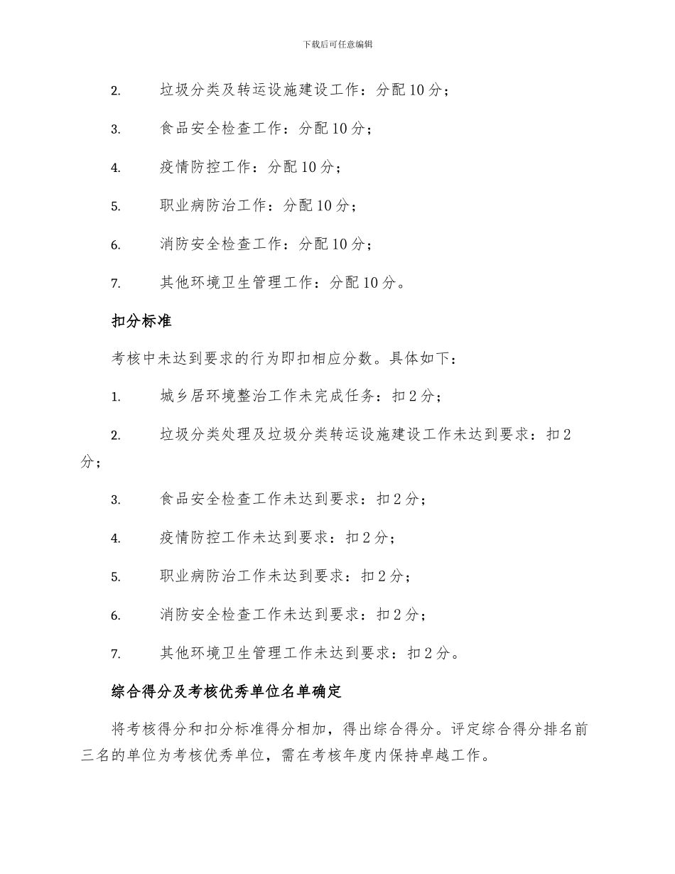 乡镇环境卫生考核奖惩制度_第2页