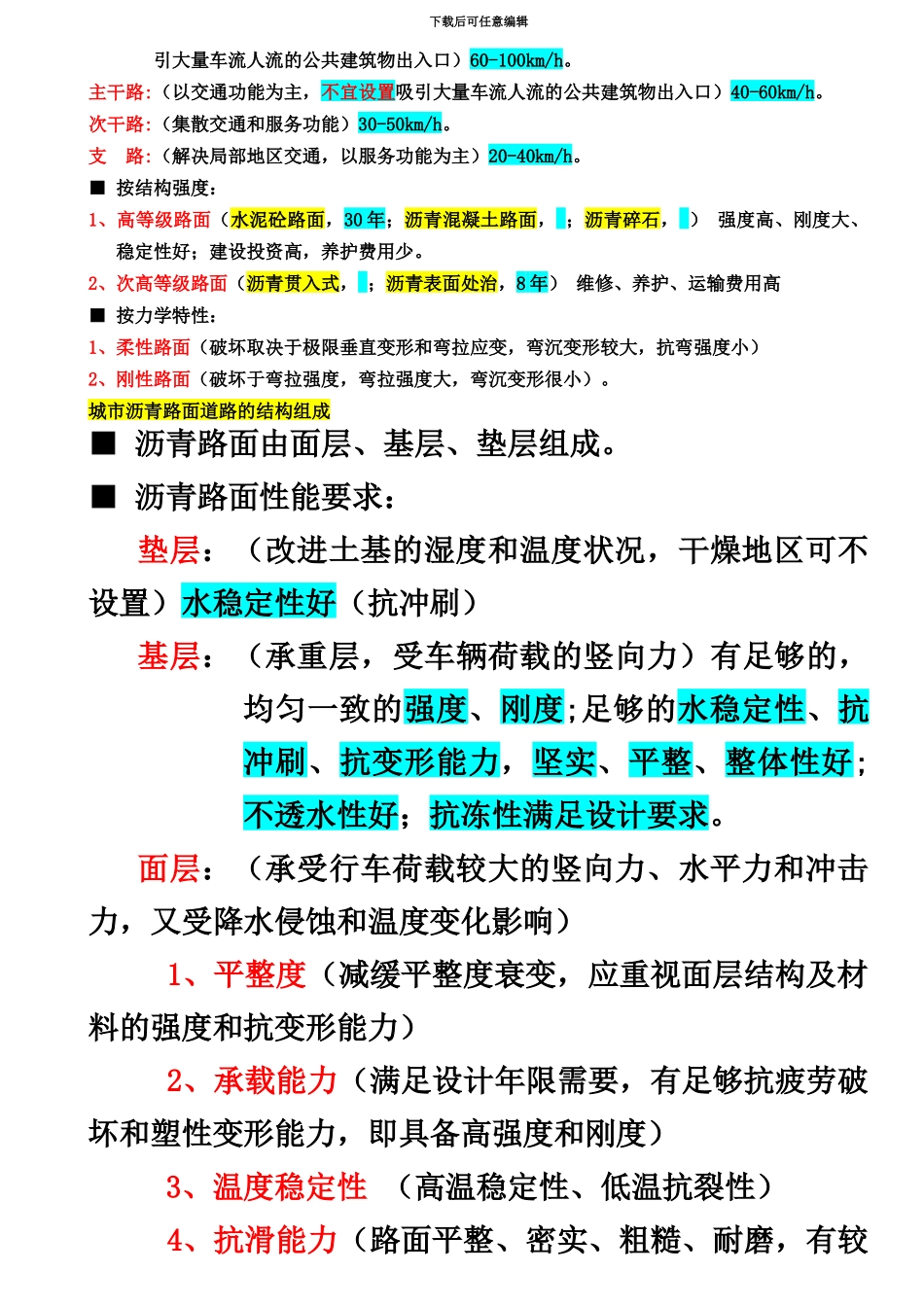 二级建造师市政工程实务必考点汇总_第3页
