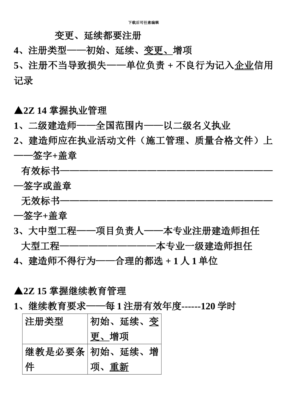 二级建造师法规必看归纳重点_第3页