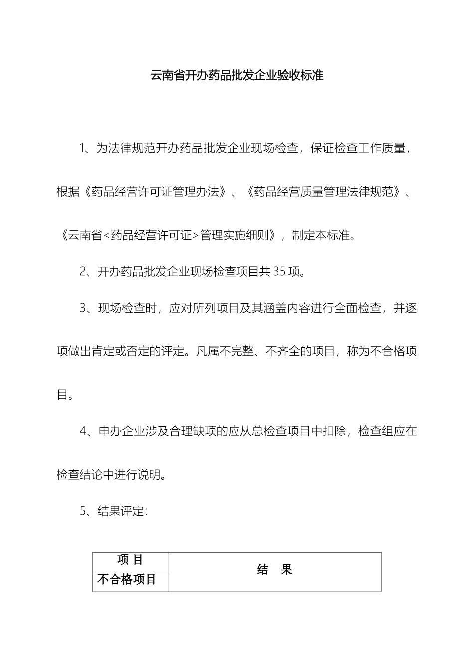 云南省开办药品批发企业验收标准_第2页