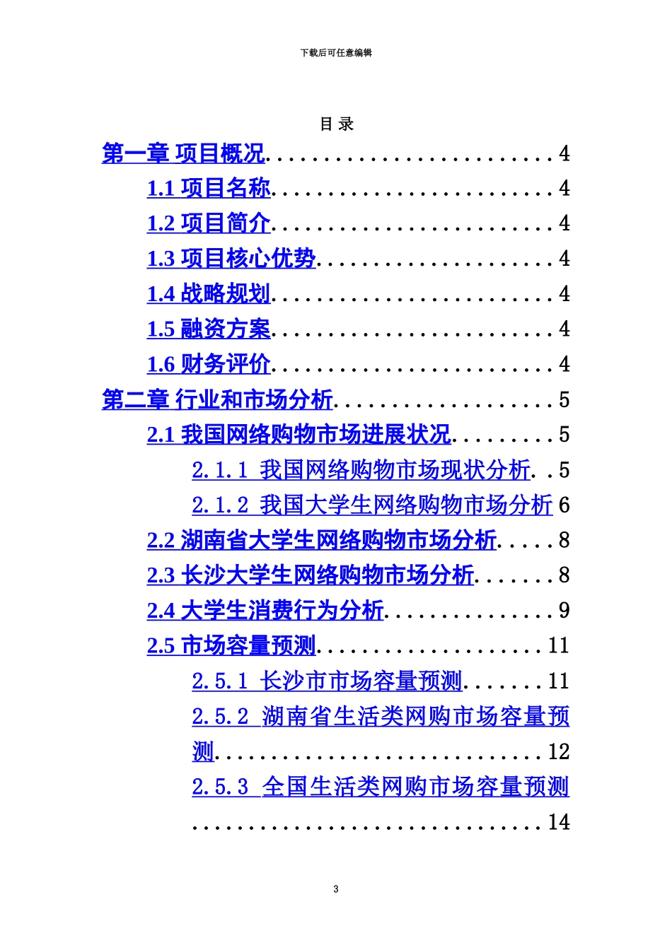 互联网电商平台APP项目商业项目计划书_第3页