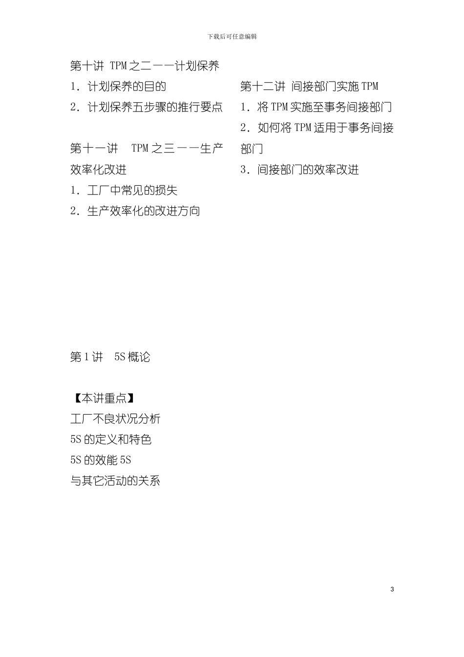 五S与TPM管理实务手册模板_第3页