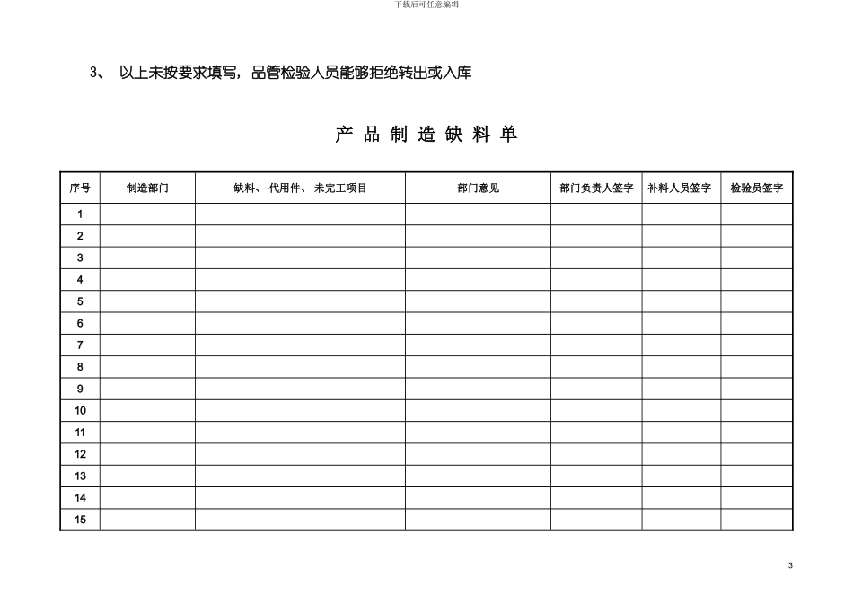 产品制造流程记录卡模板_第3页