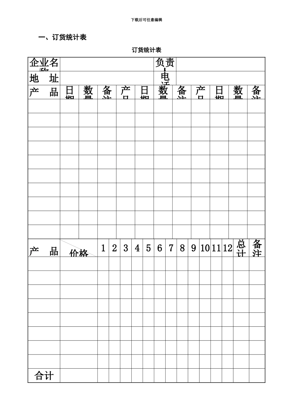 产品销售管理表格_第3页
