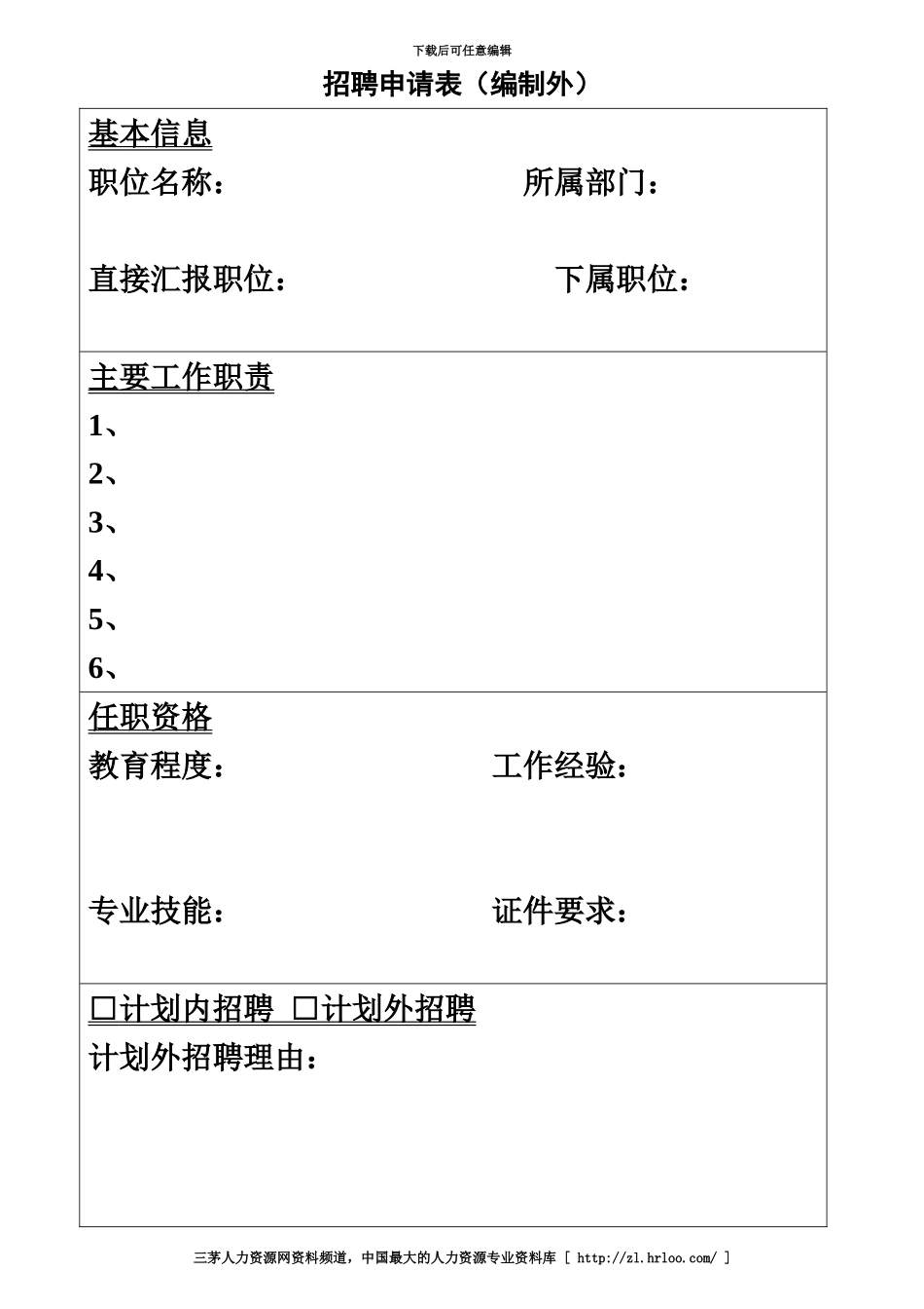 人事表格大全页完整版_第2页