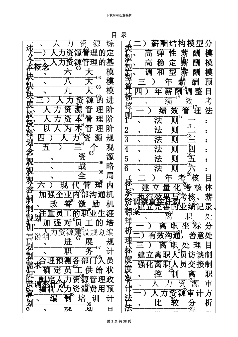 人力资源体系建设参考方案经典_第3页