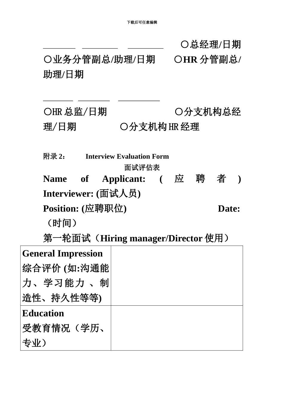 人力资源管理表格全套_第3页