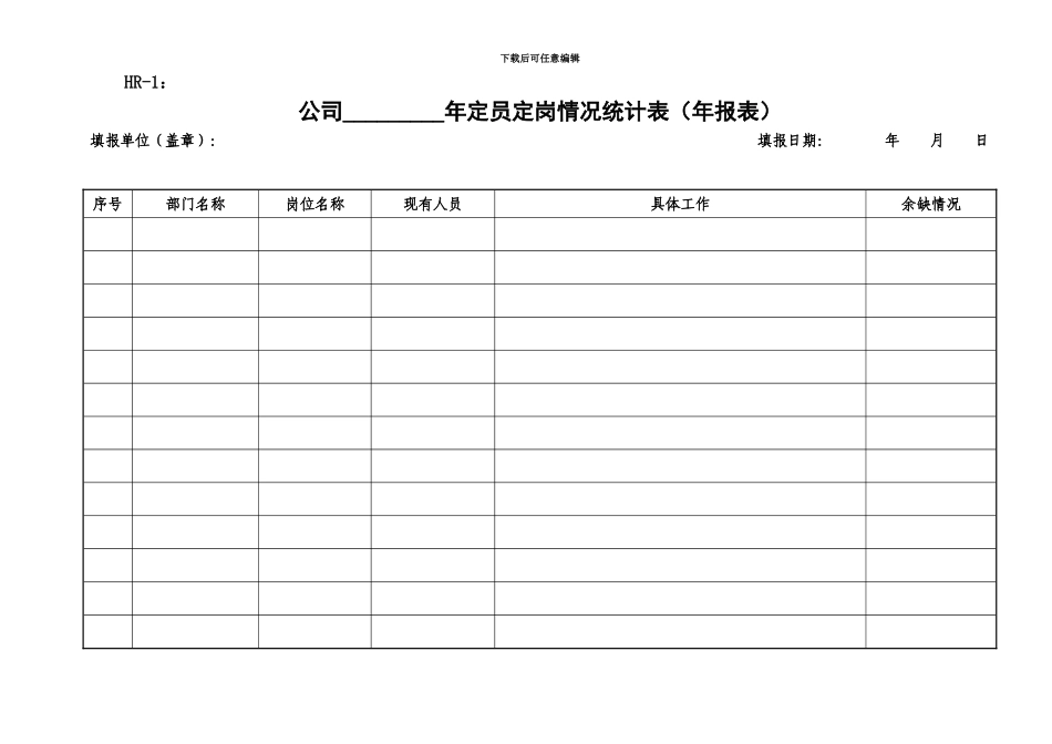 人力资源管理表格汇总最新最全_第2页