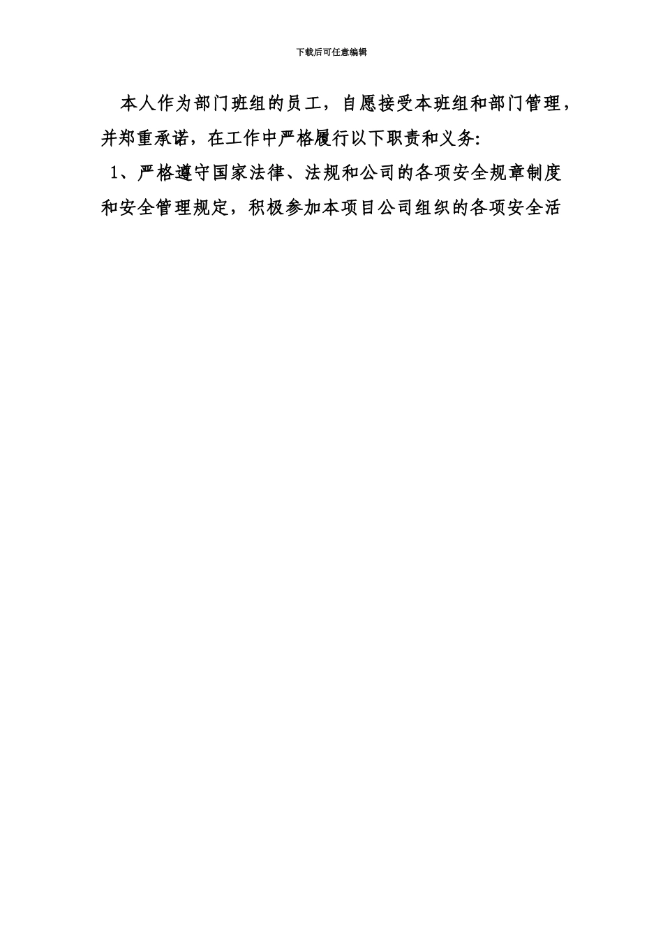 人员设备资金信誉承诺书_第3页