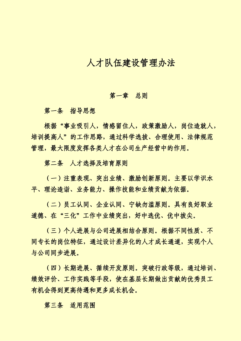 人才队伍建设管理办法规定_第2页