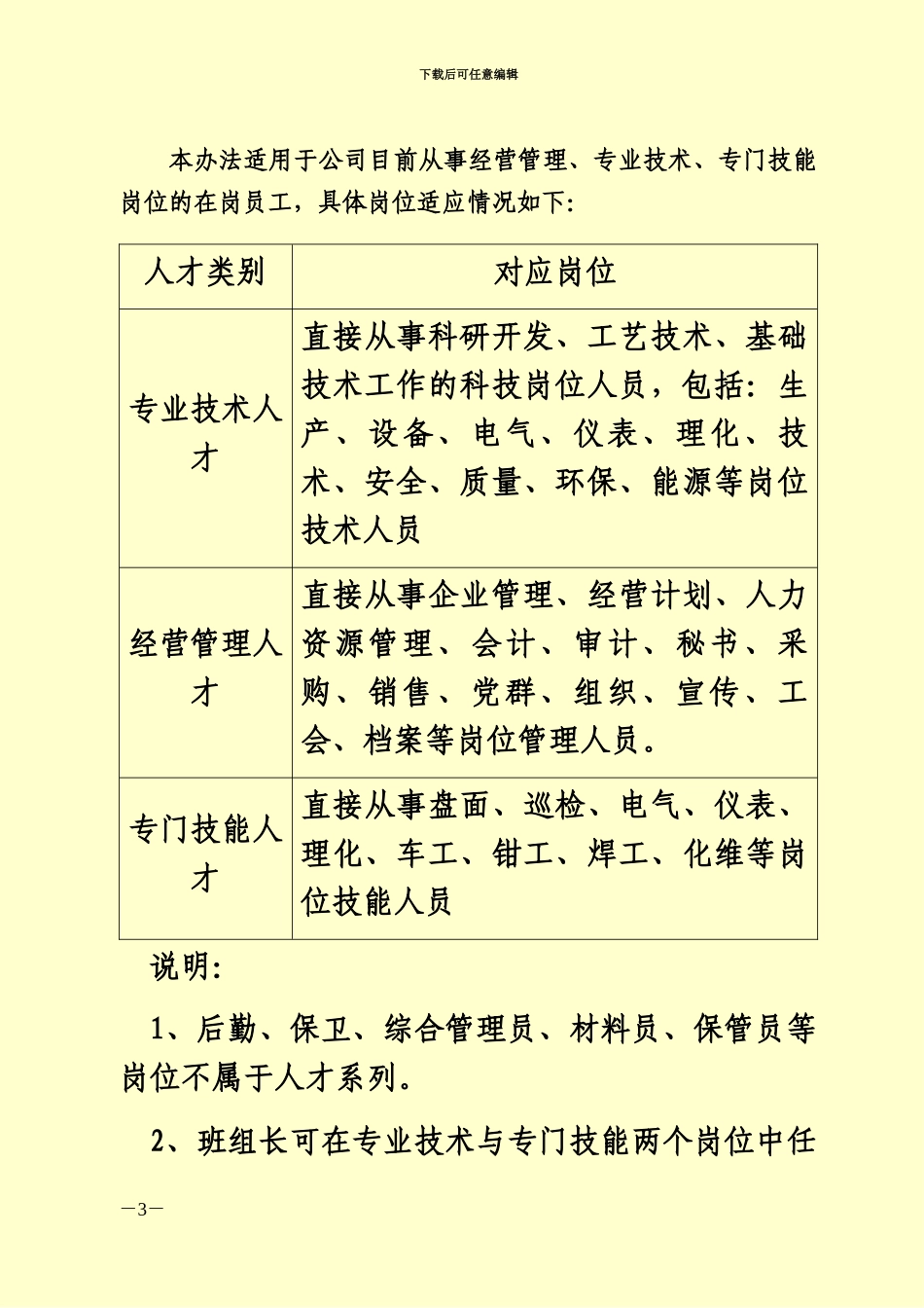 人才队伍建设管理办法规定_第3页