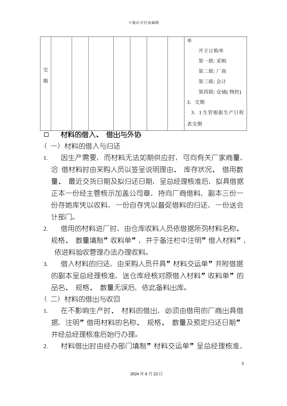 仓储管理制度材料调拨管理方法_第3页