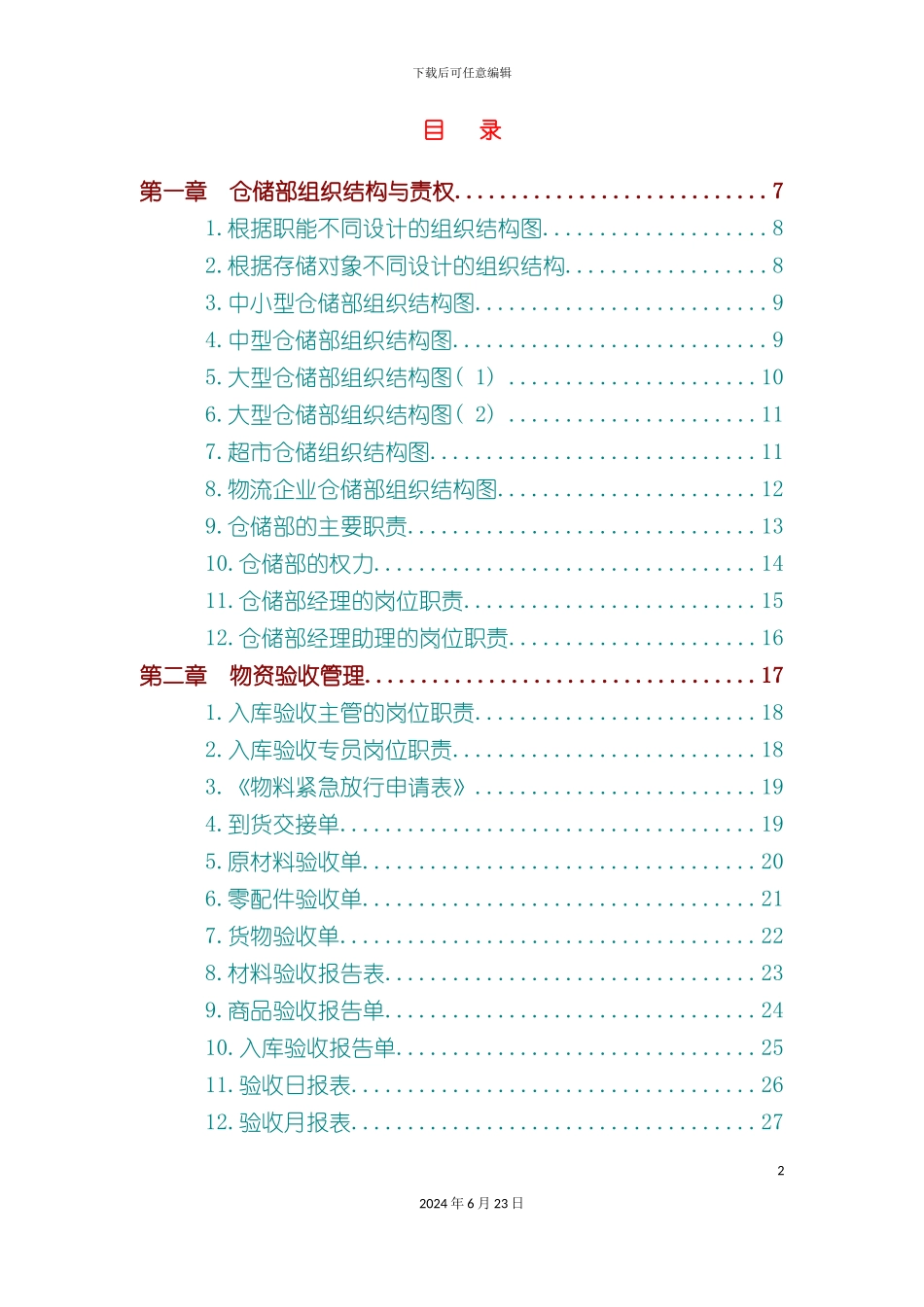 仓储部规范化管理制度_第2页