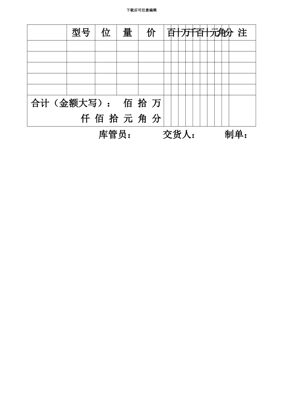 仓库管理常用表格_第3页