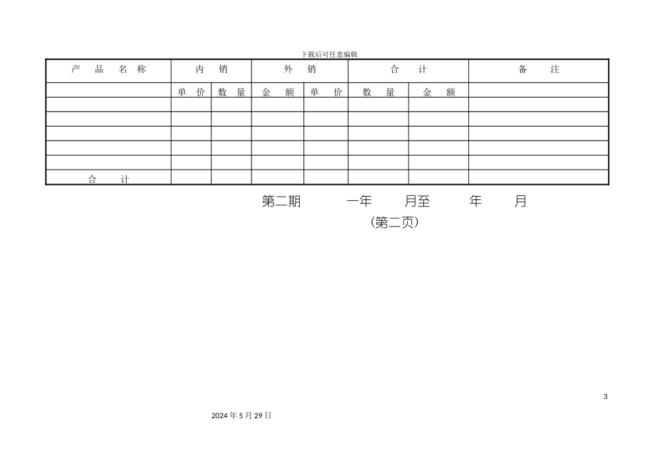 企业发展规划表单_第3页