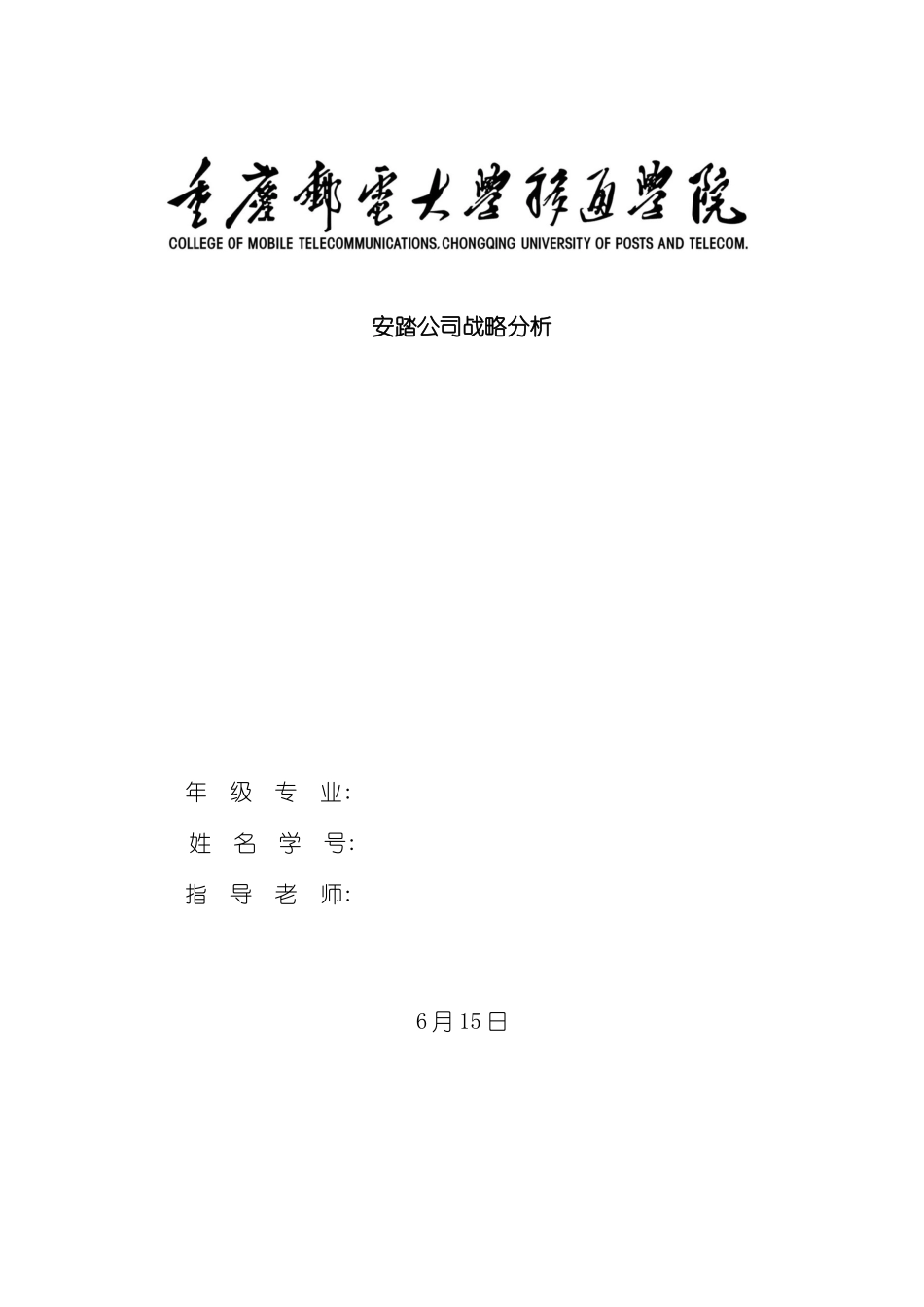 企业战略管理课程设计_第2页