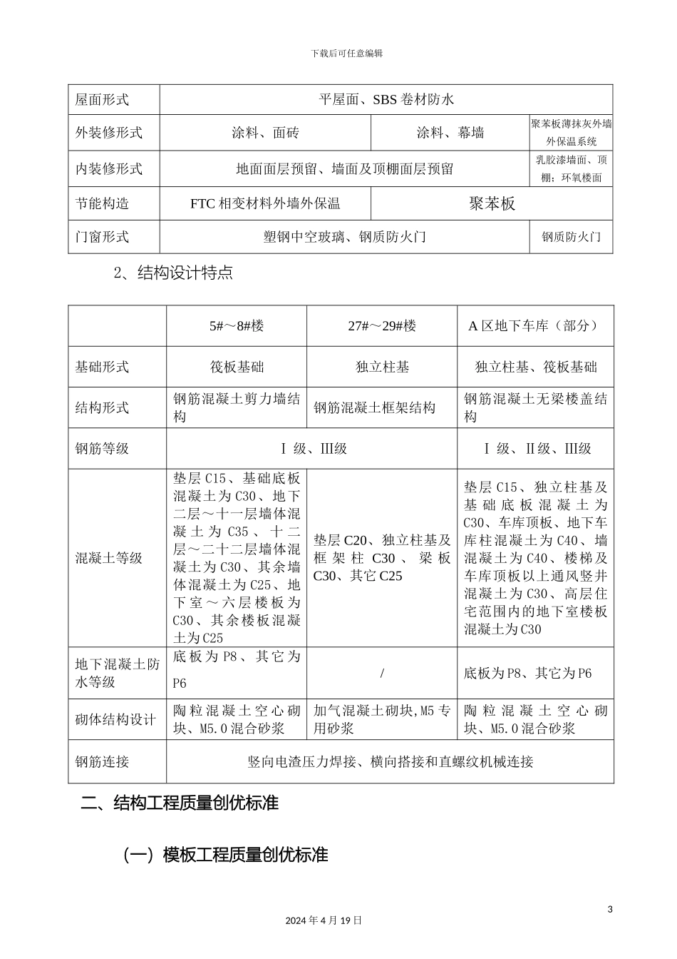 优质结构创优方案模板_第3页