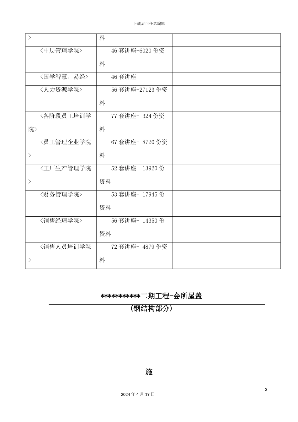 会所屋盖工程施工组织设计_第3页
